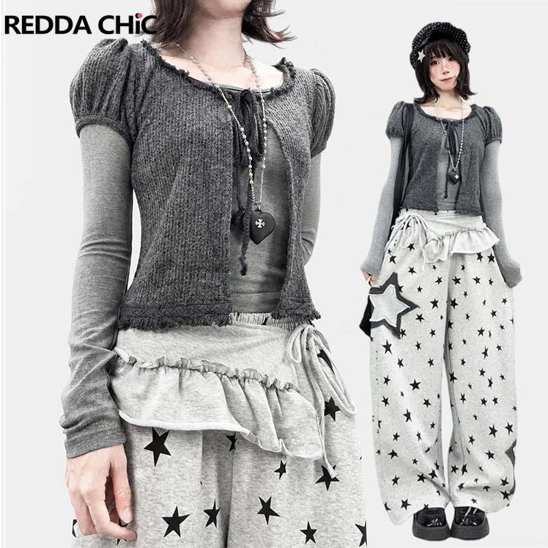 REDDACHiC Puff Sleeve Cardigan - T-Shirts review and price