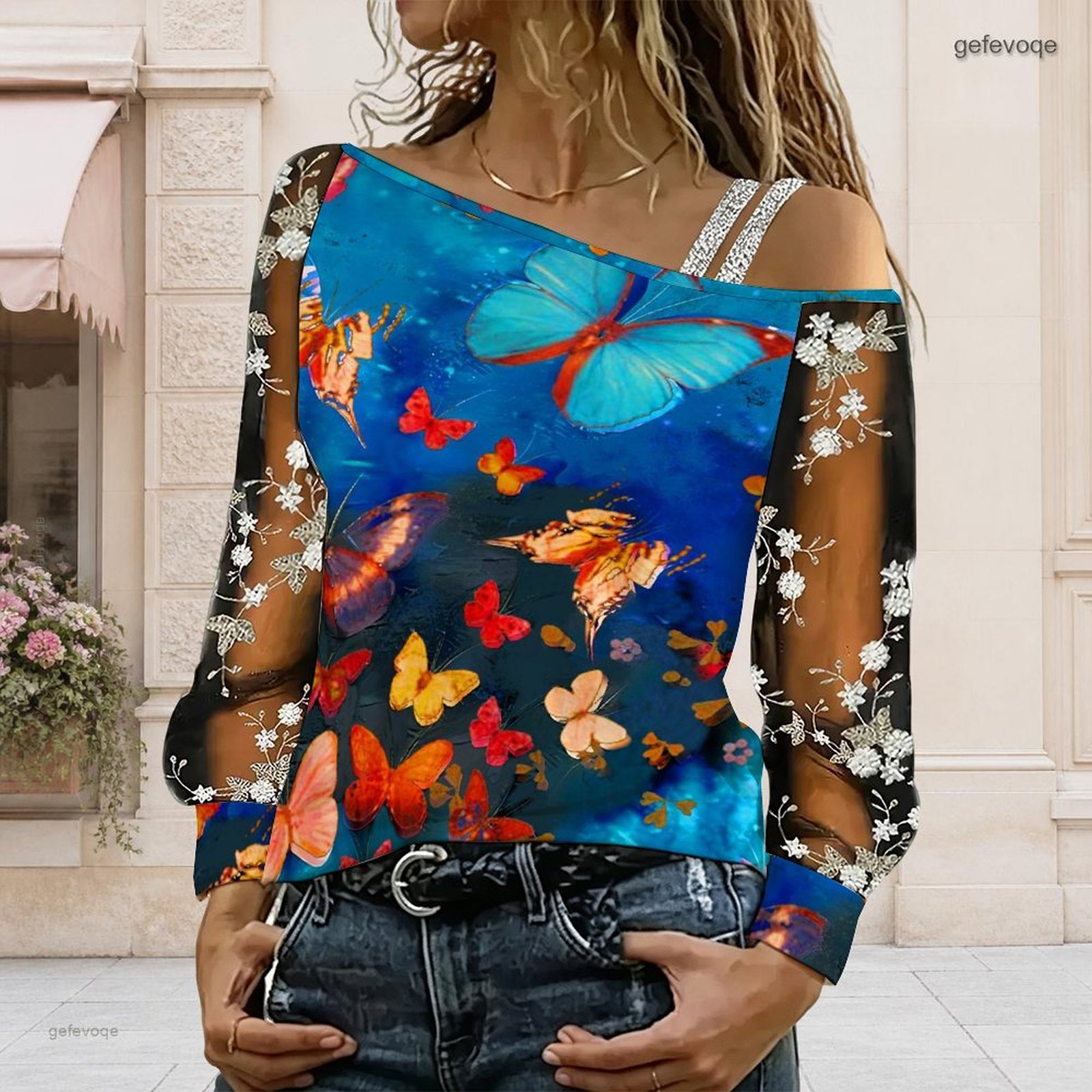 Women Off Shoulder Blouse Asym - T-Shirts review and price