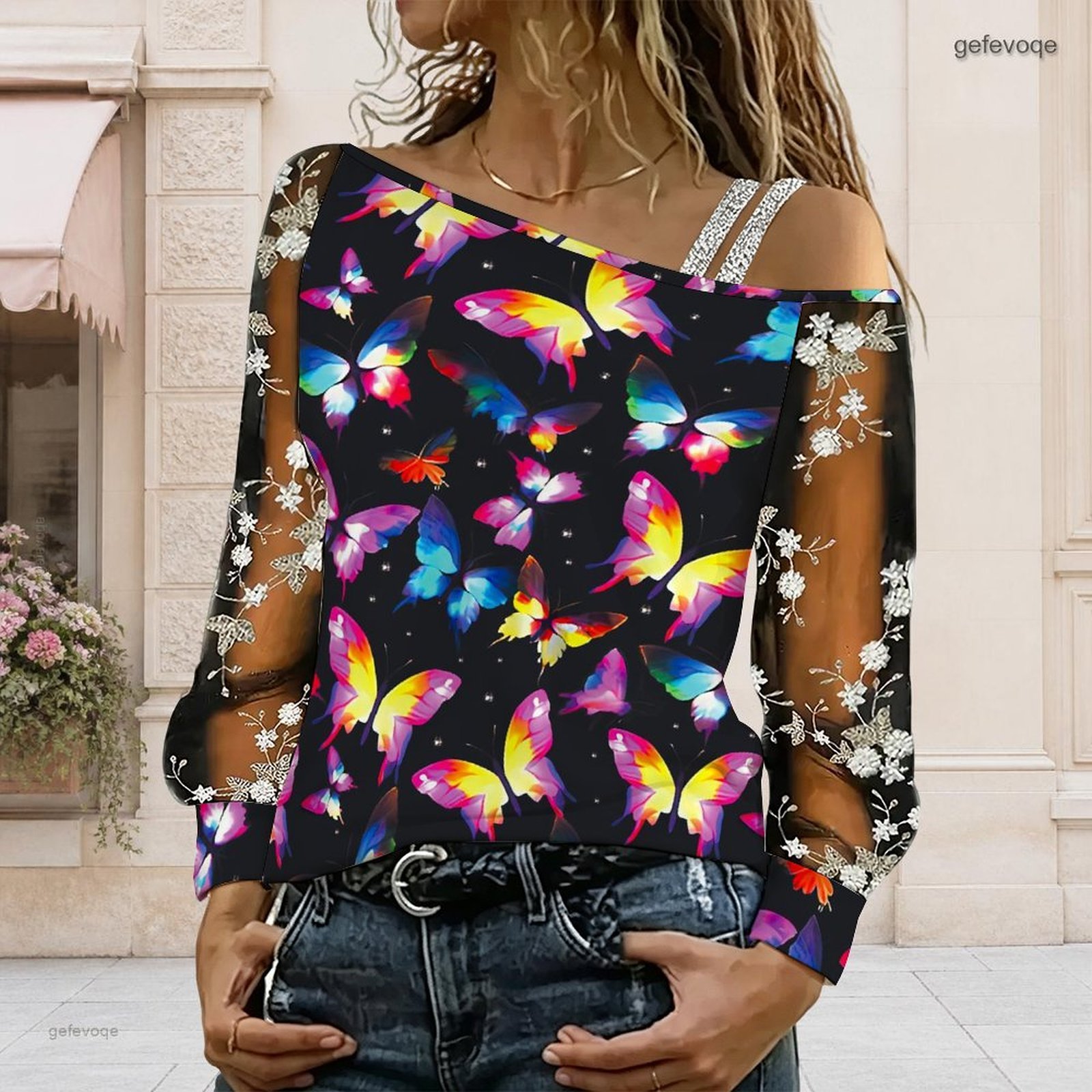 Women Off Shoulder Blouse Asym - T-Shirts review and price