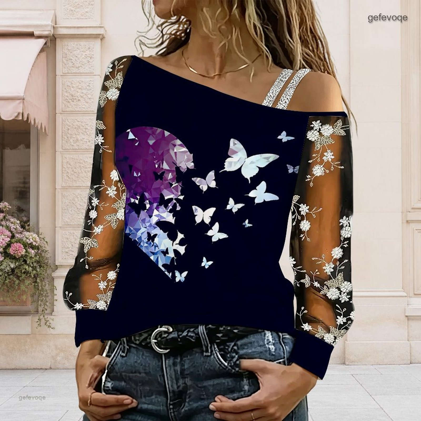 Women Off Shoulder Blouse Asym - T-Shirts review and price