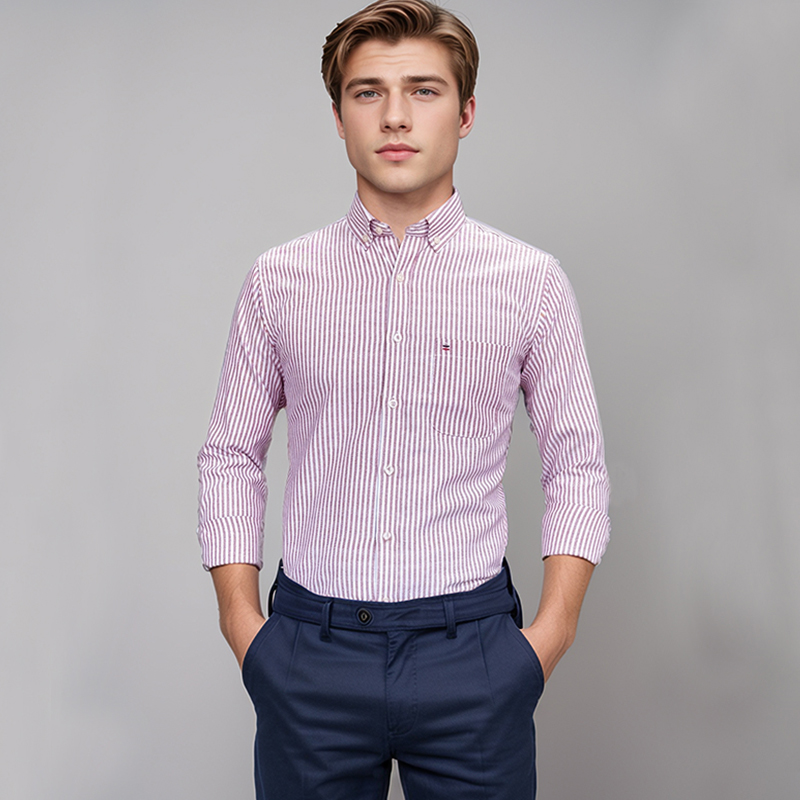 Men's 100% Cotton Shirt Long S - Oxford Cotton Casual Shirt Business review and price