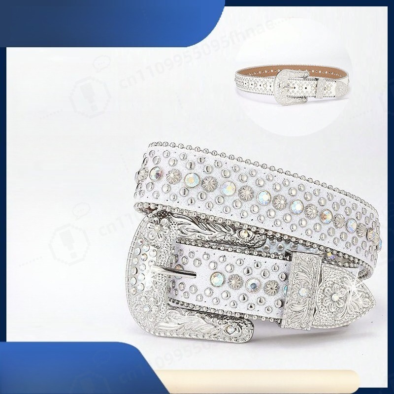 Y2K Style Rhinestone Belt For  - Jeans review and price