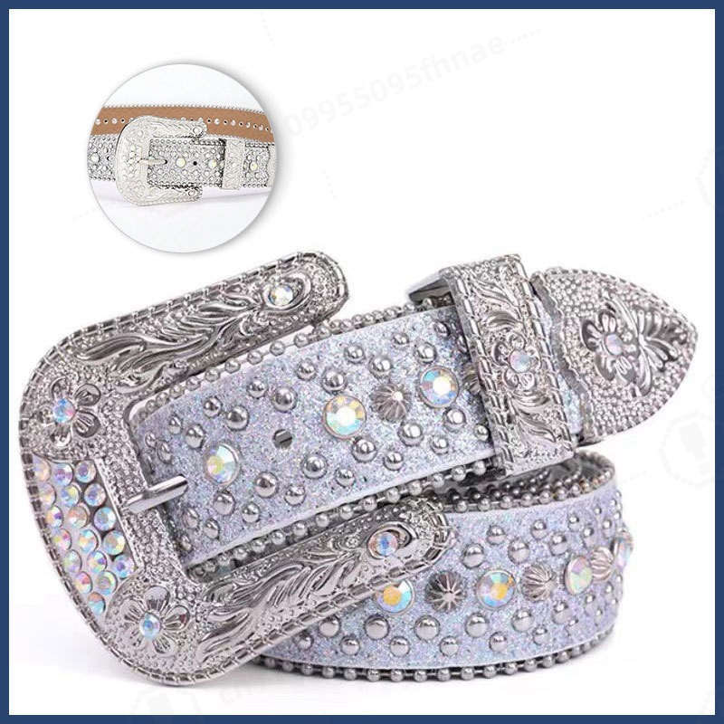 Y2K Style Rhinestone Belt For  - Jeans review and price