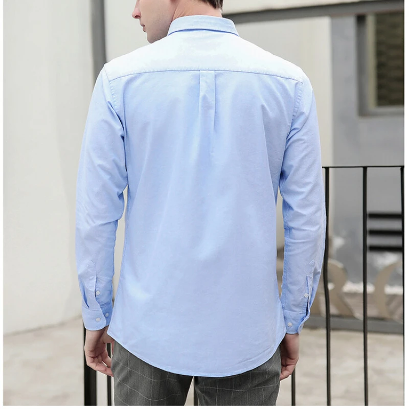 New Men's Oxford Shirt 76% Cot - Oxford Cotton Casual Shirt Business review and price